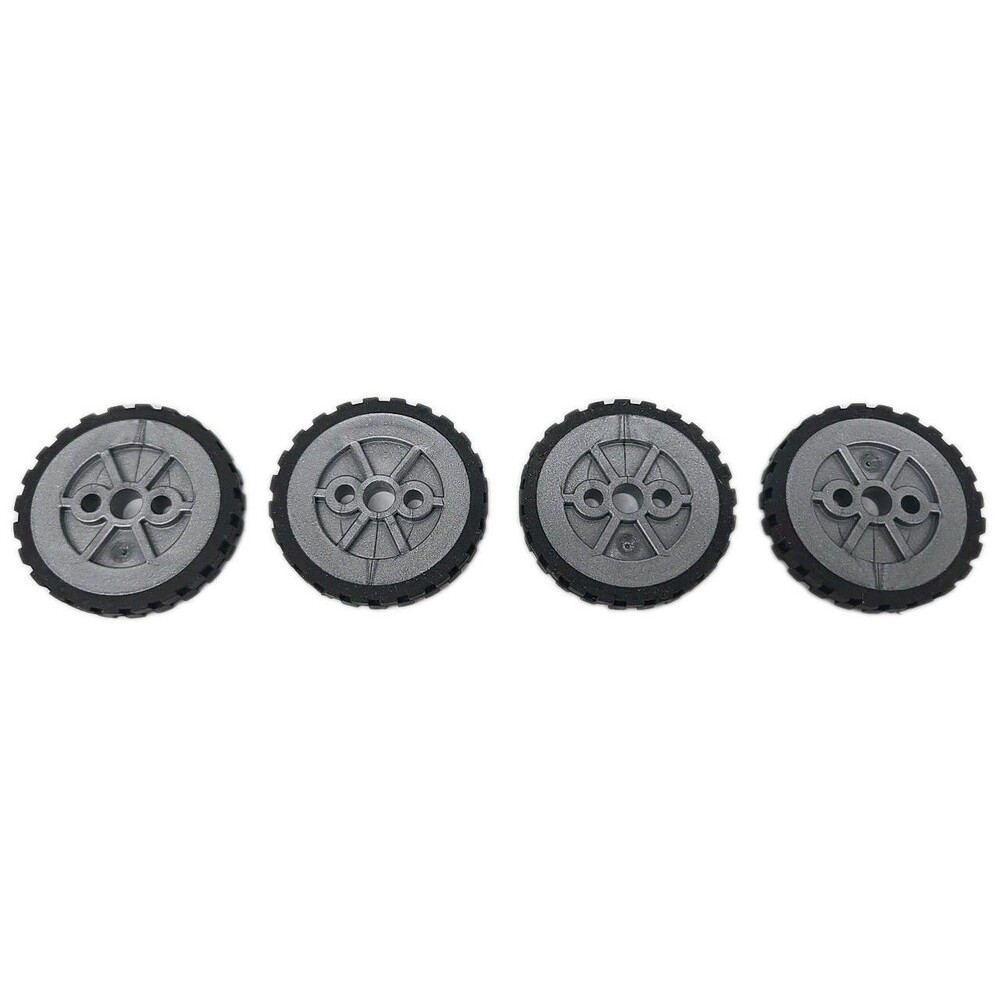 4 Knex Tires Small 1-3/4" Pulley K'nex Wheels Replacement Parts Replace Rubber